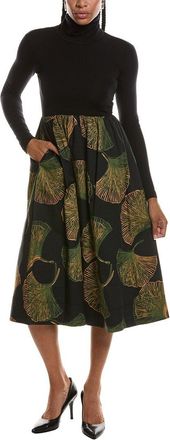 Diane Von F&uuml;rstenberg Selena Turtleneck Wool-Blend Midi Dress