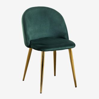 Sklum Pack De 2 Sillas De Comedor Tapizadas Y En Acero Kana Sklum