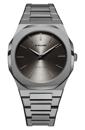 D1 Milano Ultrathin Bracelet Watch, 40mm in Grey at Nordstrom