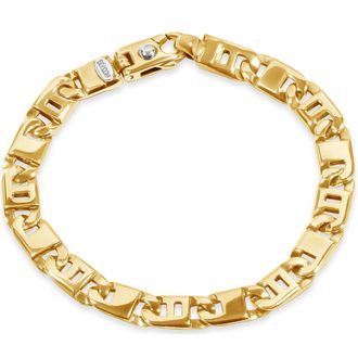 Pompeii3 Mens Marine Link 14k Gold (37gram) or Platinum (60gram) 8.5mm Bracelet 9