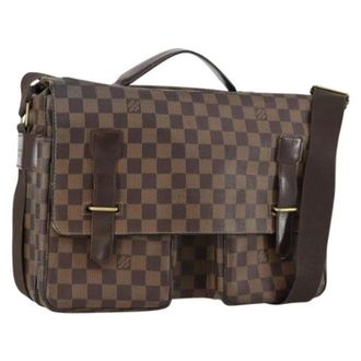 Louis Vuitton Pre-owned Cross Body Bags, female, Brown, Size: ONE SIZE Pre-owned Canvas Cross Body Bag