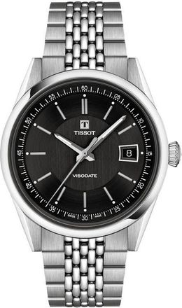 Tissot Visodate Bracelet Watch, 39mm in Black at Nordstrom