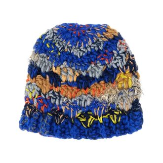 Exquisite J Handgemaakte Wolmuts - Dames - Hoeden - Veelkleurig - ONE Size - Wol - Accessoires