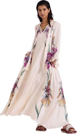 La DoubleJ Magnifico Jurk - Dames - Maxi kleedjes - Beige - XL - Kleedjes