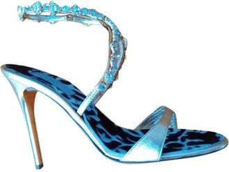 Vicini Embellished Leather Sandals Size 36.5