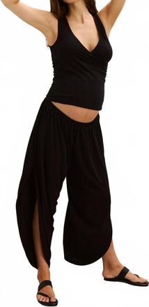 Hatch Jeanie Pant -Maternity In Black