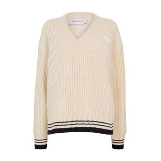 Ami Dames, Truien, Beige, Maat: S Katoen