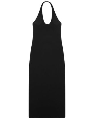 Toteme Halter Neckline Midi Dress - Black