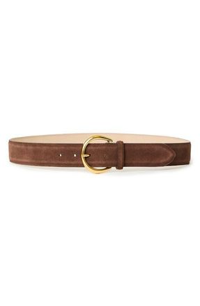 B-Low The Belt Odessa Suede Belt in Chocolate Gold at Nordstrom, Size X-Small