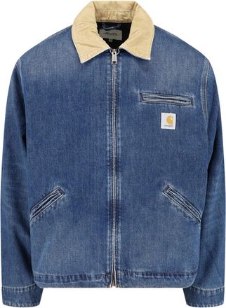 Carhartt Work in Progress Blue OG Detroit Contrast Collar Jacket
