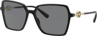 Versace Ve4396 Zonnebril - Dames - Accessoires - Zwart - Maat: 58 MM Polyamide