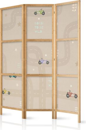 Artgeist Biombo Artgeist Beige 135x172 Cm Plegable De Madera