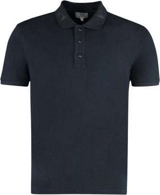 Woolrich Polo shirt van katoenpiqu&eacute; - Heren - Polos - Blauw - S - Katoen - Tops
