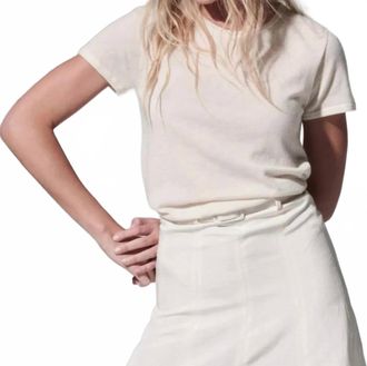 Majestic Filatures Cashmere Tshirt In Milk