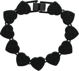 Olivia Welles Icy Heart Bracelet in Black at Nordstrom Rack