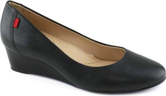 Marc Joseph New York Prospect Leather Wedge Pump in Black Napa Soft at Nordstrom, Size 10.5