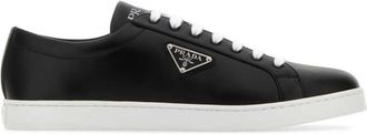 Prada Black Lace Up Sneakers