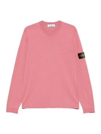Stone Island Pink Crew Neck Sweater