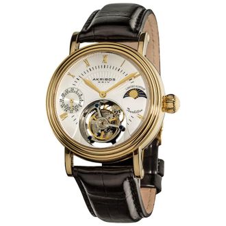 Akribos XXIV Mens Dress Automatic White Dial Mens Watch P50113