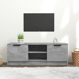 vidaXL Vidaxl - Mueble De Tv Madera Contrachapada Gris Hormig&oacute;n 102x35x36,5 Cm