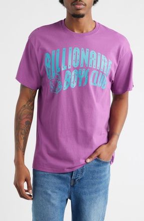 Billionaire Boys Club Curve Logo Short Sleeve Graphic T-Shirt in Amethyst at Nordstrom, Size Xx-Large