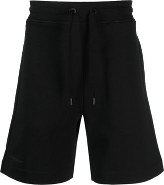 Canada Goose logo-print cotton track shorts - men - Cotton - M - Black