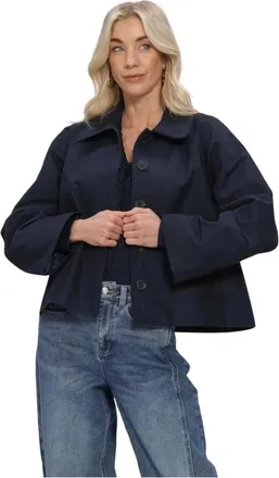 Envii Jassen, Dames, Blauw, S, Katoen, Enseneca Short Jacket 6988