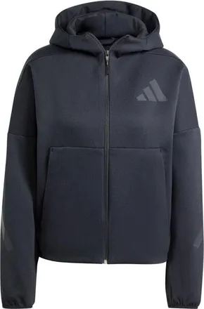 adidas (WMNS) adidas Z.N.E. Full-Zip Hoodie Asia Sizing Black JE7848