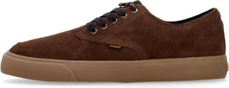 Element Kastanje Skate Schoenen met Vetersluiting - Heren - Sneakers - Bruin - 41 EU - Katoen - Schoenen