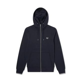 Fred Perry Heren, Sweatshirts & Hoodies, Blauw, Maat: 2XL Katoen