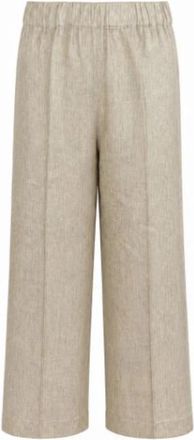 D.exterior Wijde broek - Dames - Wijde Broeken - Beige - XS - Broeken