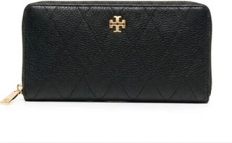 Tory Burch Cartera con cremallera Kira Diamond Quilt - Accessories - Mujer - Negro - ONE SIZE