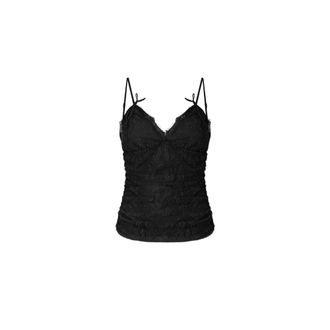 Pinko Pinko Top - Dames - Tops zonder mouwen - Zwart - M - Leer - Tops