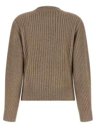 Brunello Cucinelli Womens Beige Cashmere Cardigan Clothing