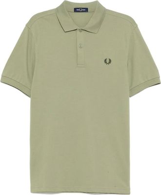 Fred Perry Polo con logo ricamato - Verde