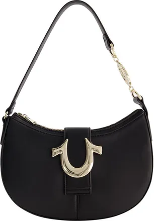 True Religion Horseshoe Strap Crescent Shoulder Bag in Black at Nordstrom Rack