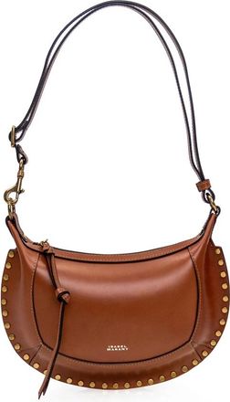Isabel Marant Oskan Moon Bag - Dames - Schoudertassen - Bruin - ONE Size - Leer - Tassen