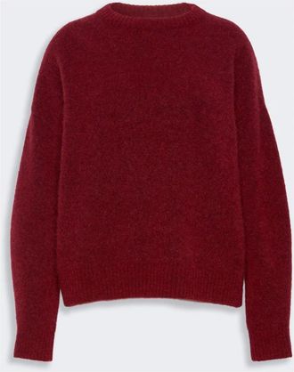 Max Mara Maglia girocollo - Dames - Truien - Rood - Maat: XS Wol