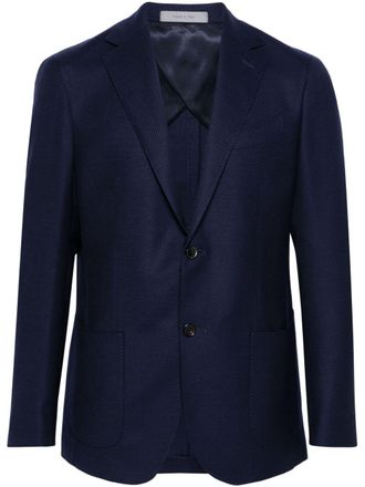 Corneliani Wollen blazer met enkele rij knopen - Blauw