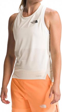 The North Face Sunriser Tank Top In White Dune