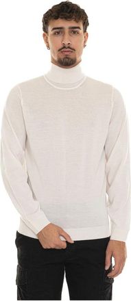 HUGO BOSS Musso-P-trui met col - Heren - Coltruien - Beige - S - Wol - Truien & Vesten