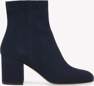 Gianvito Rossi Joelle Bootie in Blue Suede at Nordstrom, Size 41.5