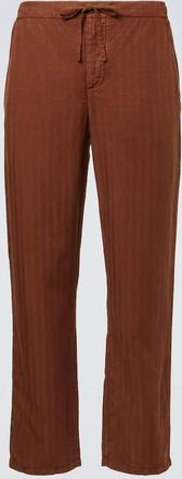 Frescobol Carioca Mendes herringbone straight pants