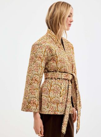 Palme Womens Belted reversible quilted jacket