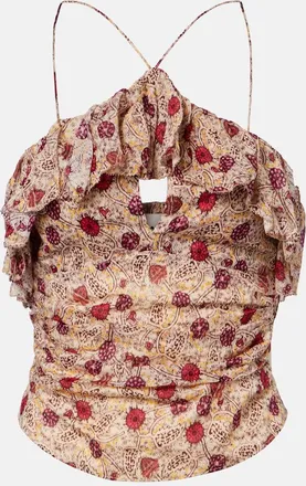Isabel Marant Top Dijimia in cotone con stampa