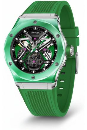 Invicta Celestial 69546 Herenhorloge - Mechanisch Uurwerk - K9 Glas met Zilveren Wijzerplaat - 45 mm