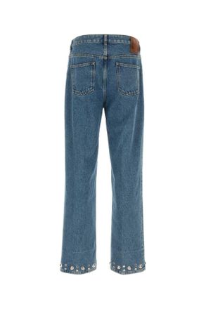 Valentino Garavani Mens Denim Jeans Mediumbluedenim Exterior: Cotton