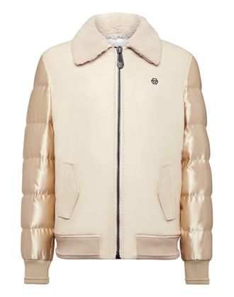 Philipp Plein Lambskin and Nylon down Bomber Philipp Plein TM
