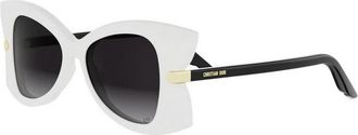 Dior Butterfly S1I Zonnebril - Dames - Zonnebrillen - Wit - 51 MM - Accessoires