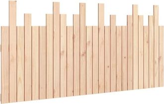 vidaXL Cabecero de cama de pared madera maciza de pino 166x3x80 cm vidaXL